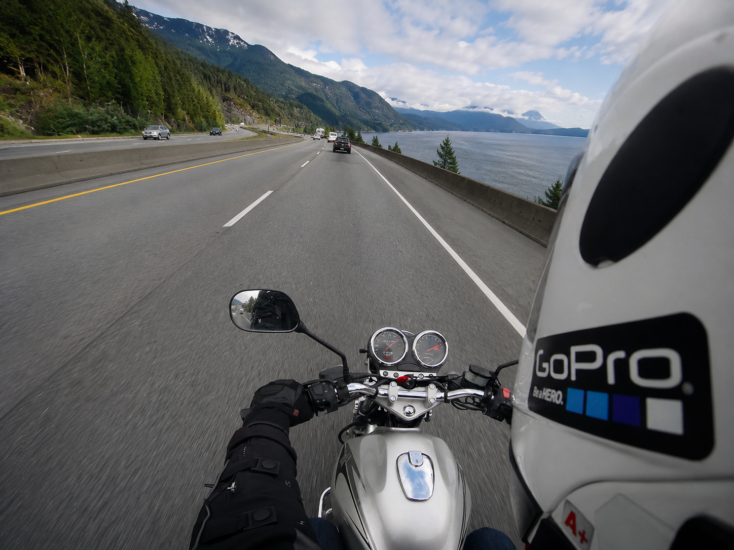 BC motorcyclists riding together